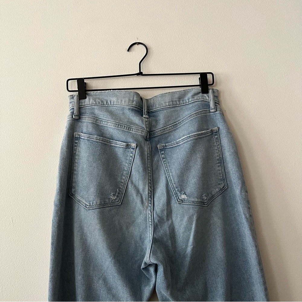 Abercrombie & Fitch Curve Love Light Blue Flare Jeans - Picture 7 of 9